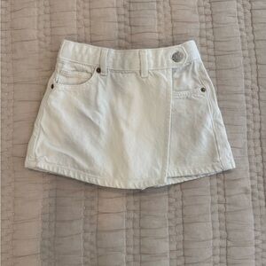 Zara Kids - Size 6/7 - White Denim Skort